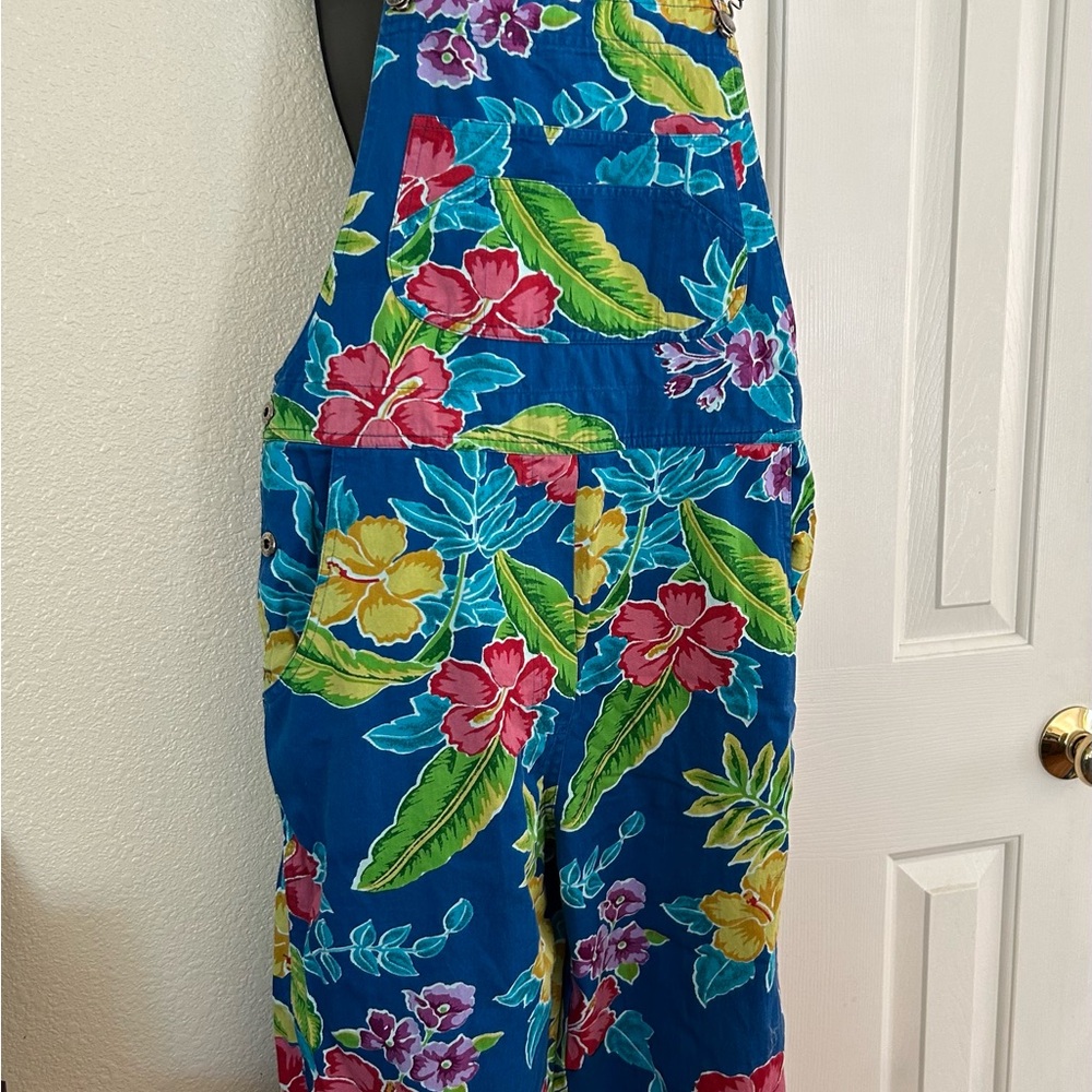 Agapo Blue Floral Overalls
